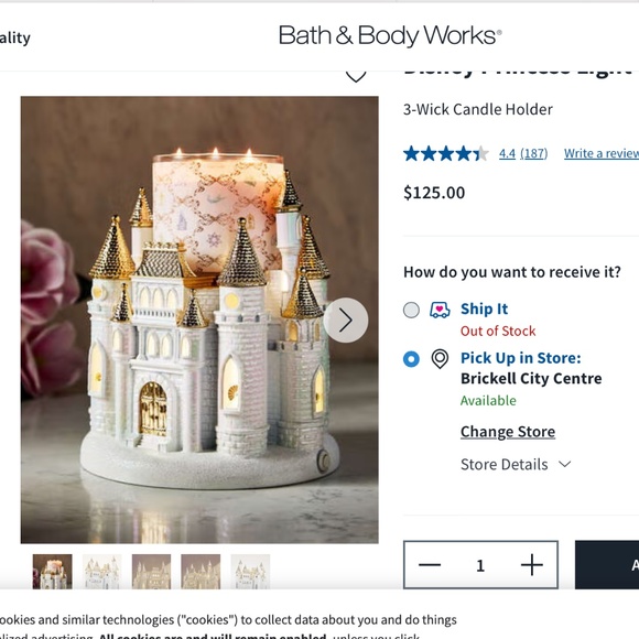 Disney Princess Light-up Castle
Pedestal
3-Wick Candle Holder - Picture 2 of 2